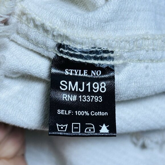 POL Beige Corduroy Distressed Jacket Size Large Casual Winter Fall Travel - Picture 7 of 8